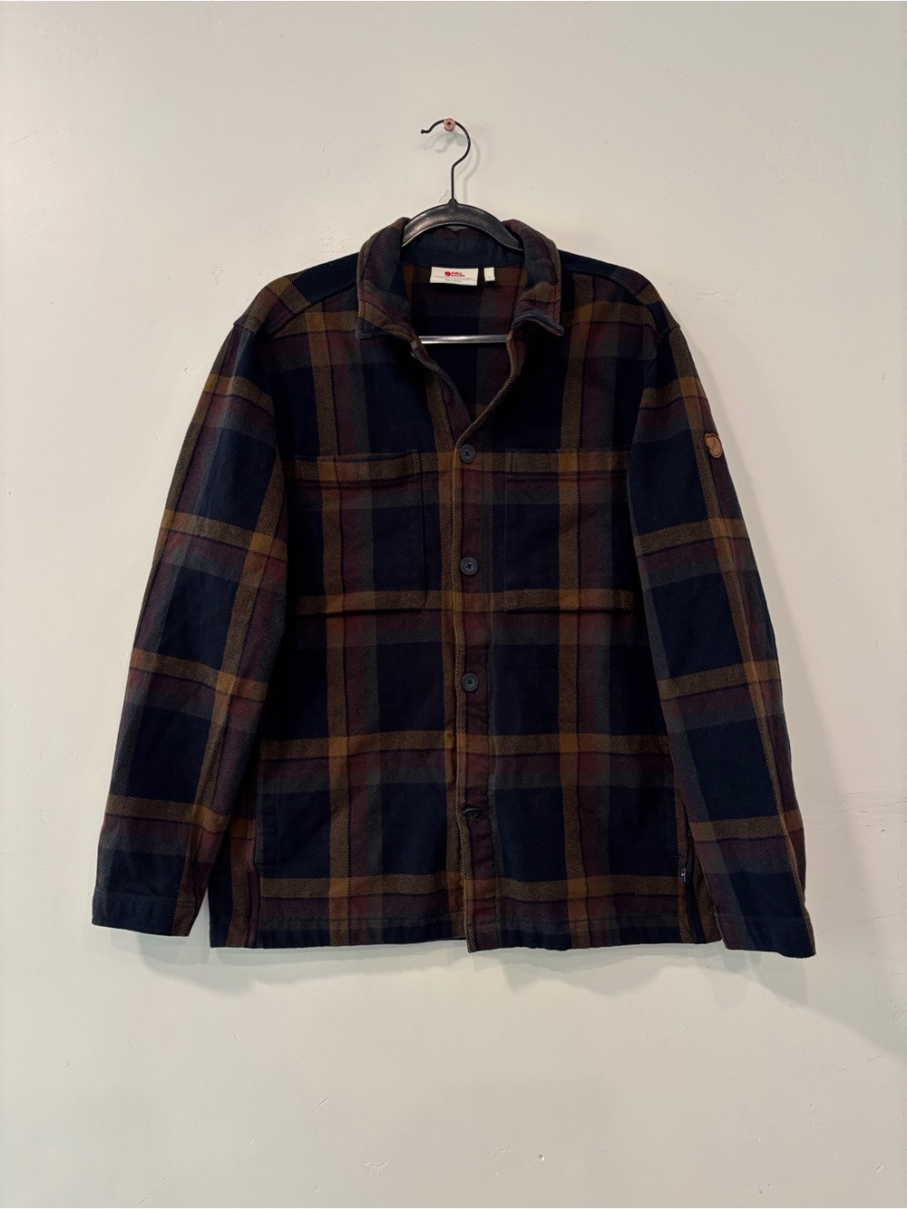Fjallraven Singi Heavy Flannel Shirt Men’s Lumberjack Overshirt Shacket Size M